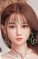COSDOLL ヘッド番号 23号 シリコンヘッド植毛版（長髪と短髪があり、ランダム発送）