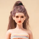 Qita Doll ウィッグ 頭部植毛-茶色