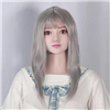 QQDOLLS ウィッグ 銀色