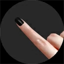 Starpery 手のネイル Black