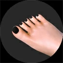 Starpery 足のネイル Black