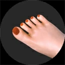 Starpery 足のネイル Orange