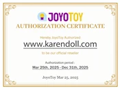 JOYOTOY 認証書