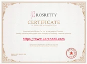 ROSRETTY 認証書