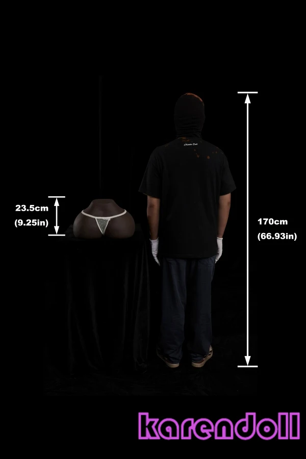 大型トルソーブラック肌