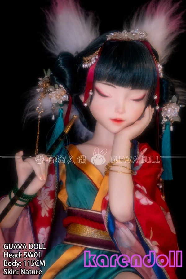 GuavaDoll 115cm Aカップ 閉眼＆開眼顔選択可 シリコン製 二次元ラブドール 高級アニメ人形