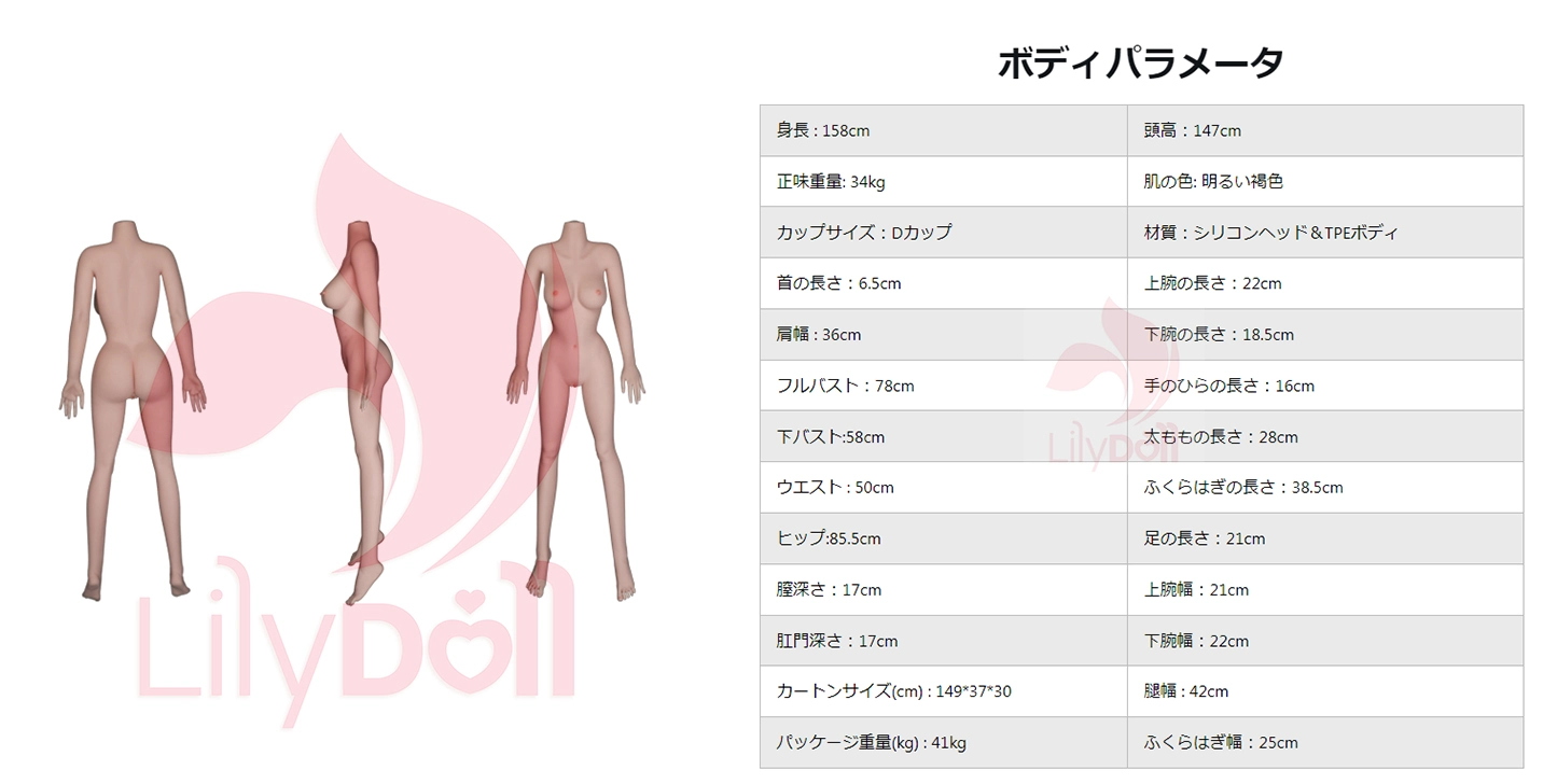 158cm ドール 画像 lilydoll