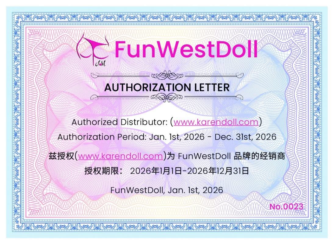funwestdoll 認定証明書