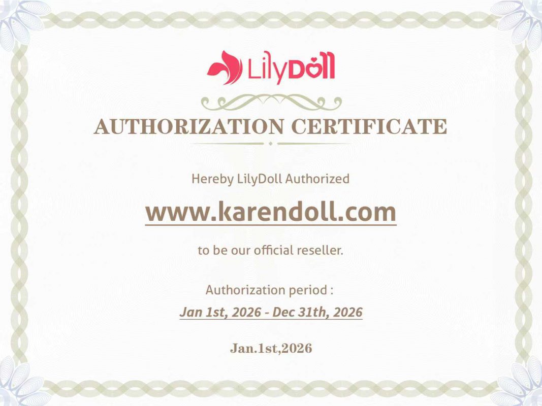 lilydoll 認定証明書