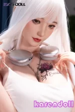 YILIN 女性らしい ドール 白髪