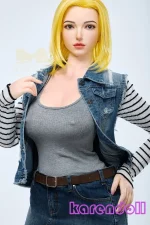 Irontech doll＃S41 Joline 人造人間ドラゴンボール18号コスプレ ラブドール 最新 シリコン ダッチワイフ おすすめ 159cm F カップ 高級 リアル アダルト 人形 - 画像 (2)
