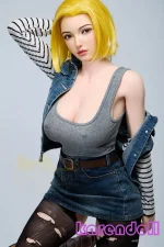 Irontech doll＃S41 Joline 人造人間ドラゴンボール18号コスプレ ラブドール 最新 シリコン ダッチワイフ おすすめ 159cm F カップ 高級 リアル アダルト 人形 - 画像 (3)