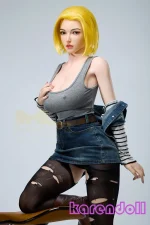 Irontech doll＃S41 Joline 人造人間ドラゴンボール18号コスプレ ラブドール 最新 シリコン ダッチワイフ おすすめ 159cm F カップ 高級 リアル アダルト 人形 - 画像 (5)